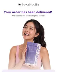 Seya Health email: delivery confirmation