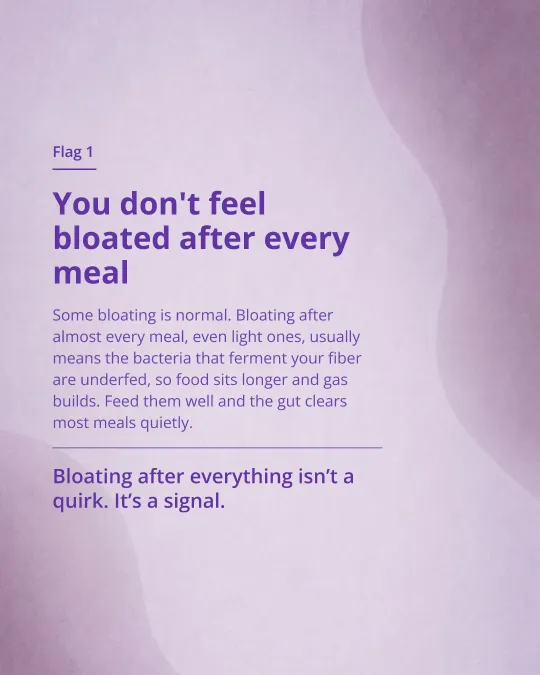 5 green flags your gut is thriving, a six-slide carousel, slide 2