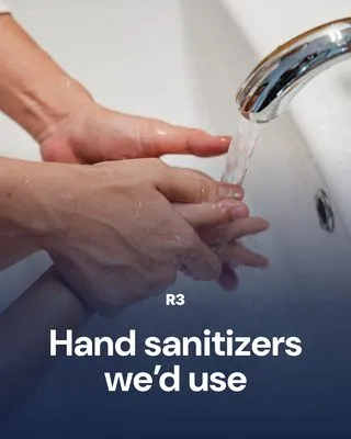 R3's post O13, hand sanitizers we'd use